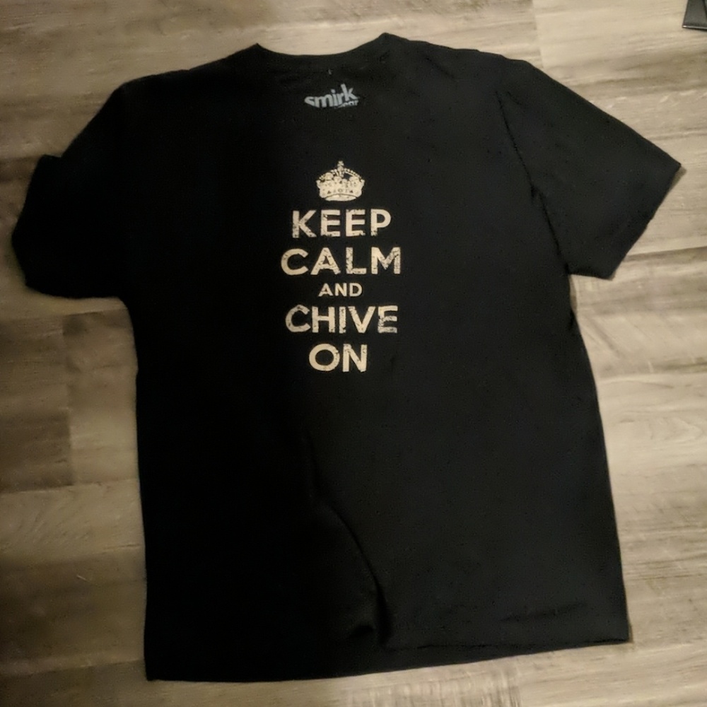 Keep calm and chive on South Dakota tee